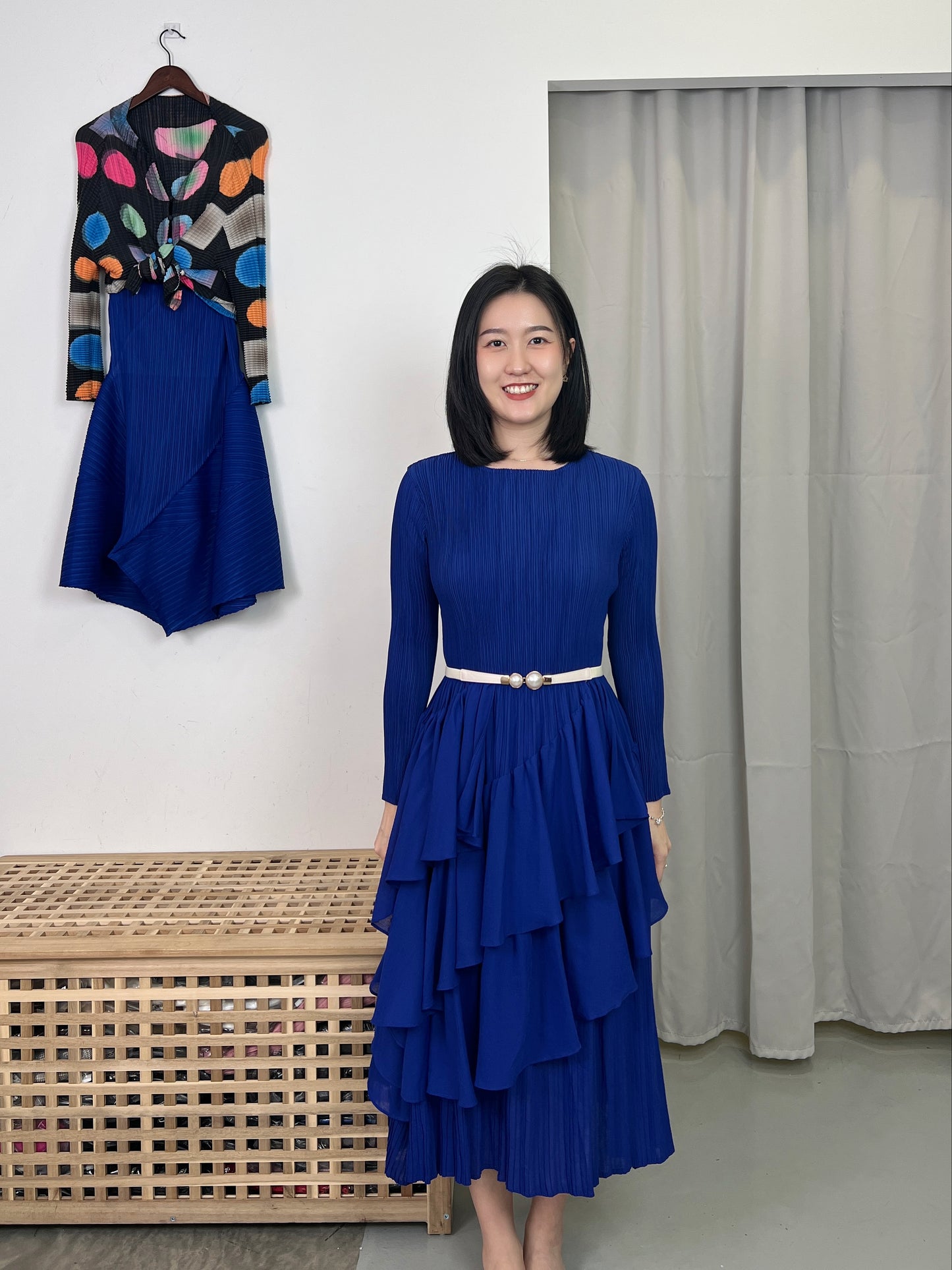 Pleated Elegance Dress