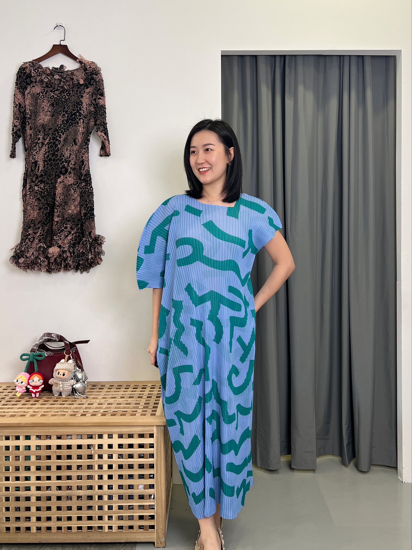 Pleated Uneven Stylish Dress