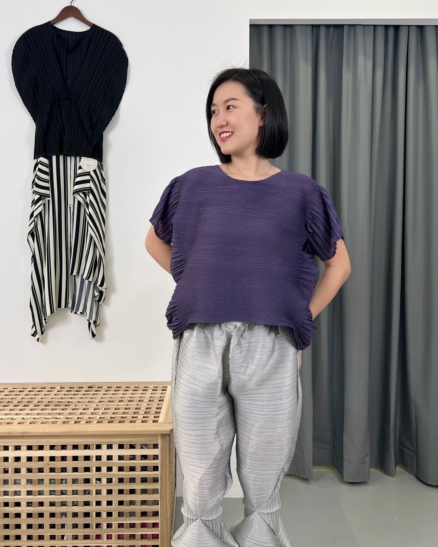 Pleated Candy Pants