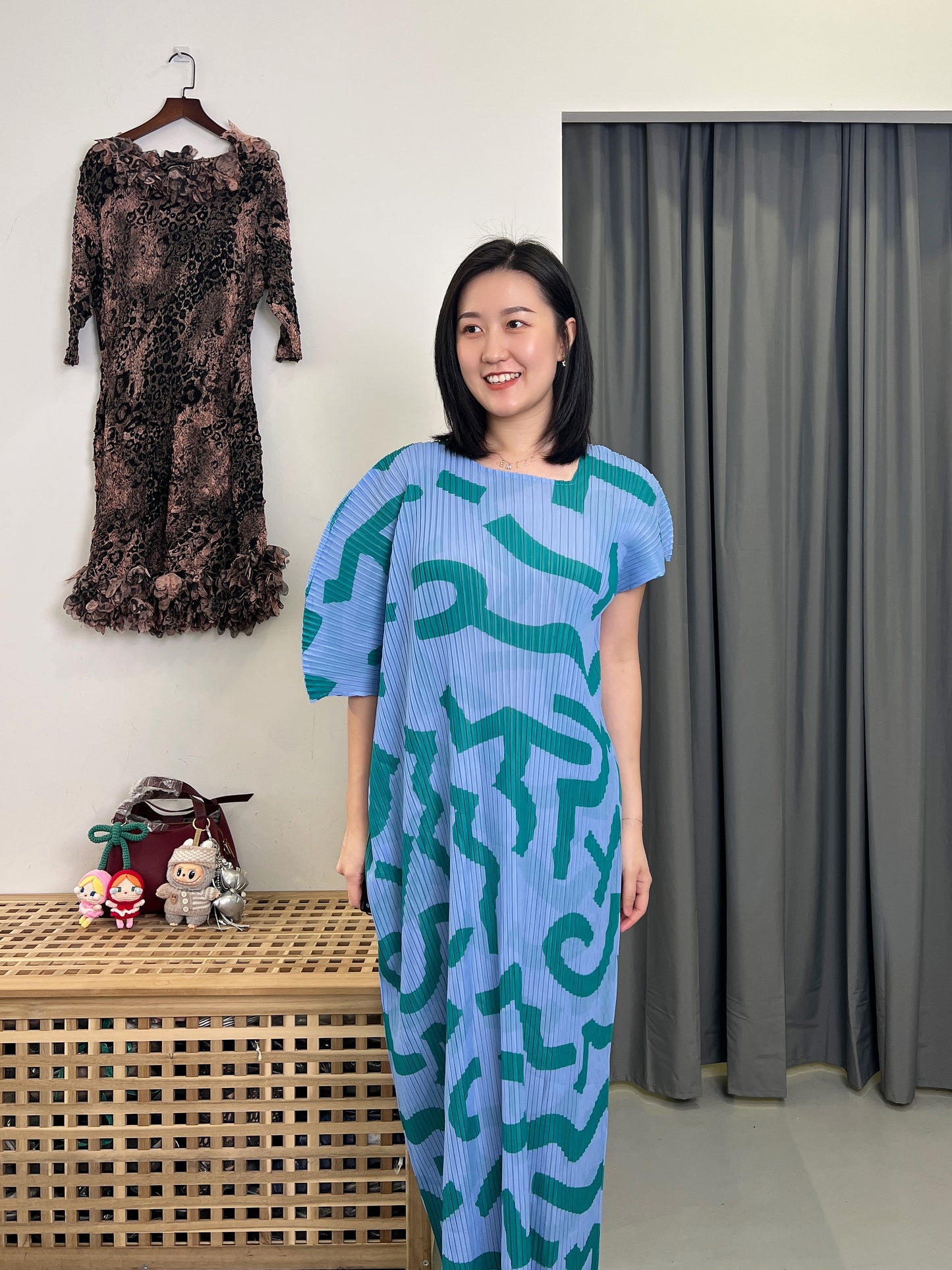 Pleated Uneven Stylish Dress