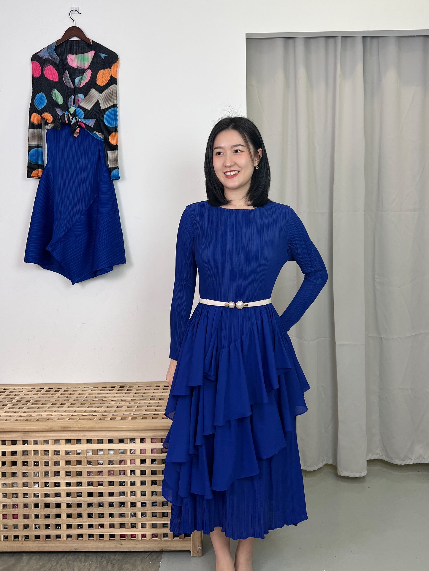 Pleated Elegance Dress