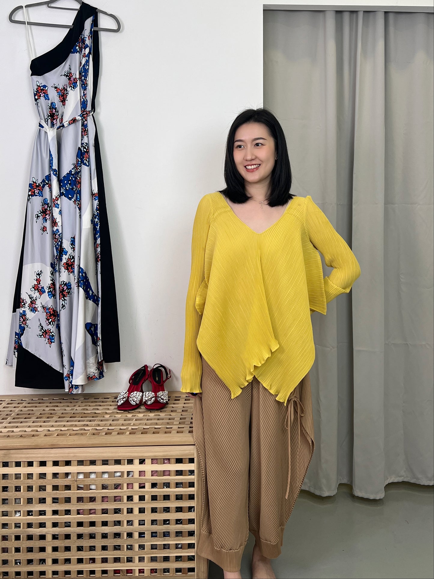Pleated Feminine Blouse