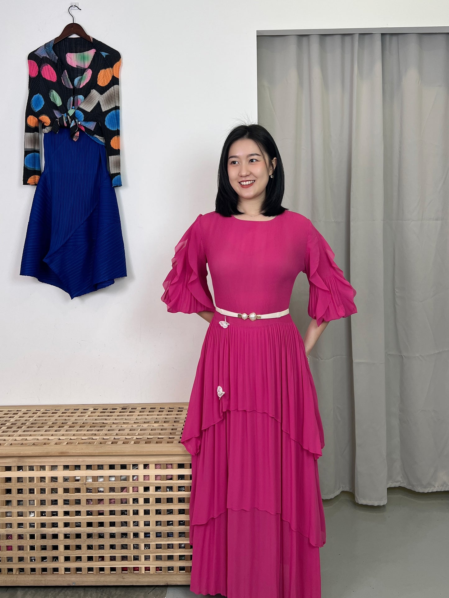 Pleated Elegance Dress