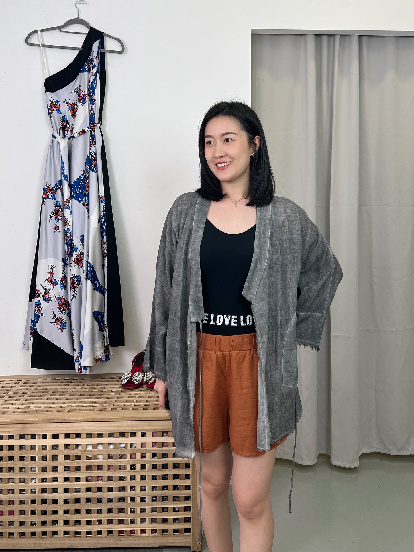 Linen Tie-up Jacket