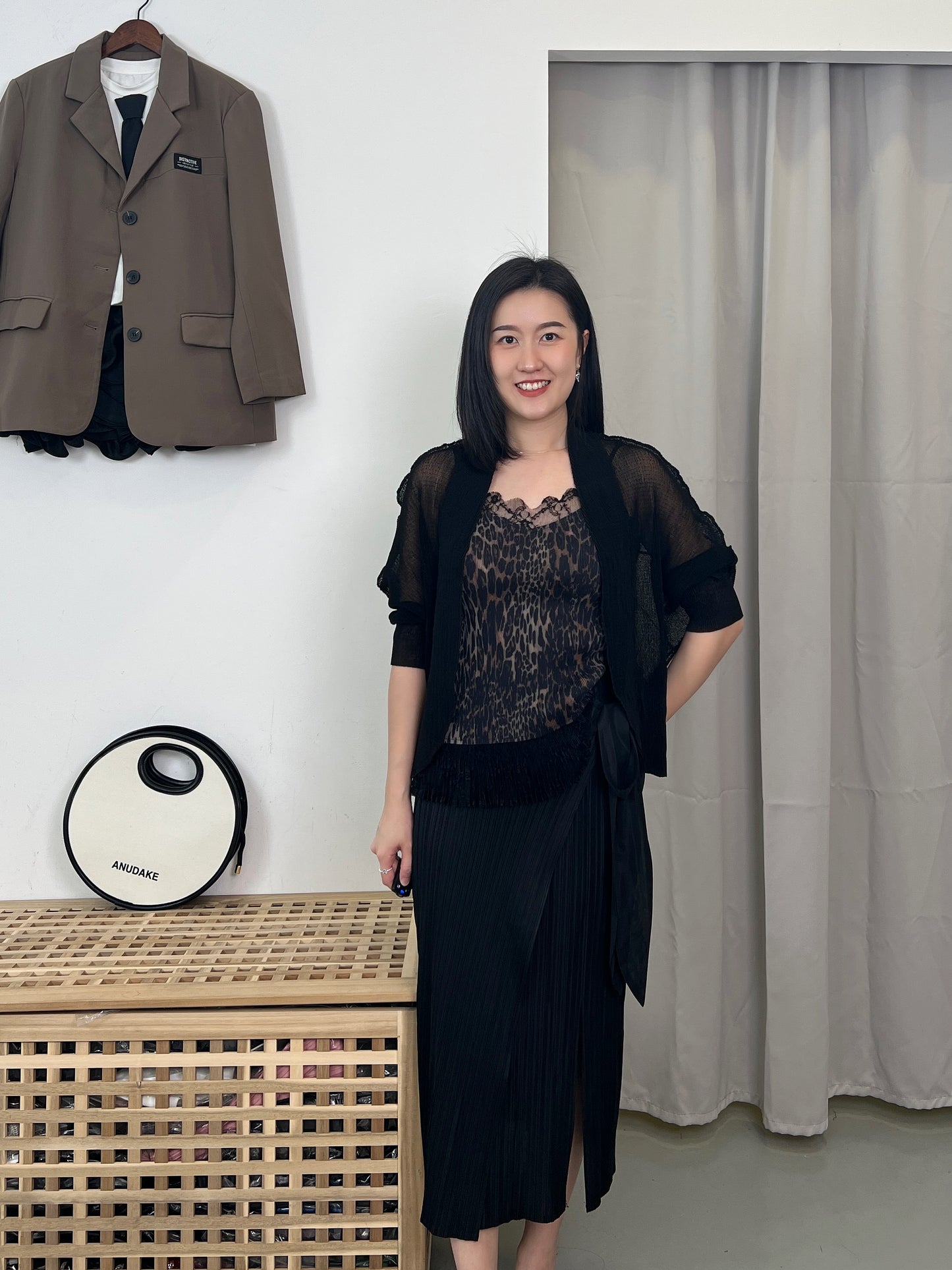 Pleated Leopard Lace Inner