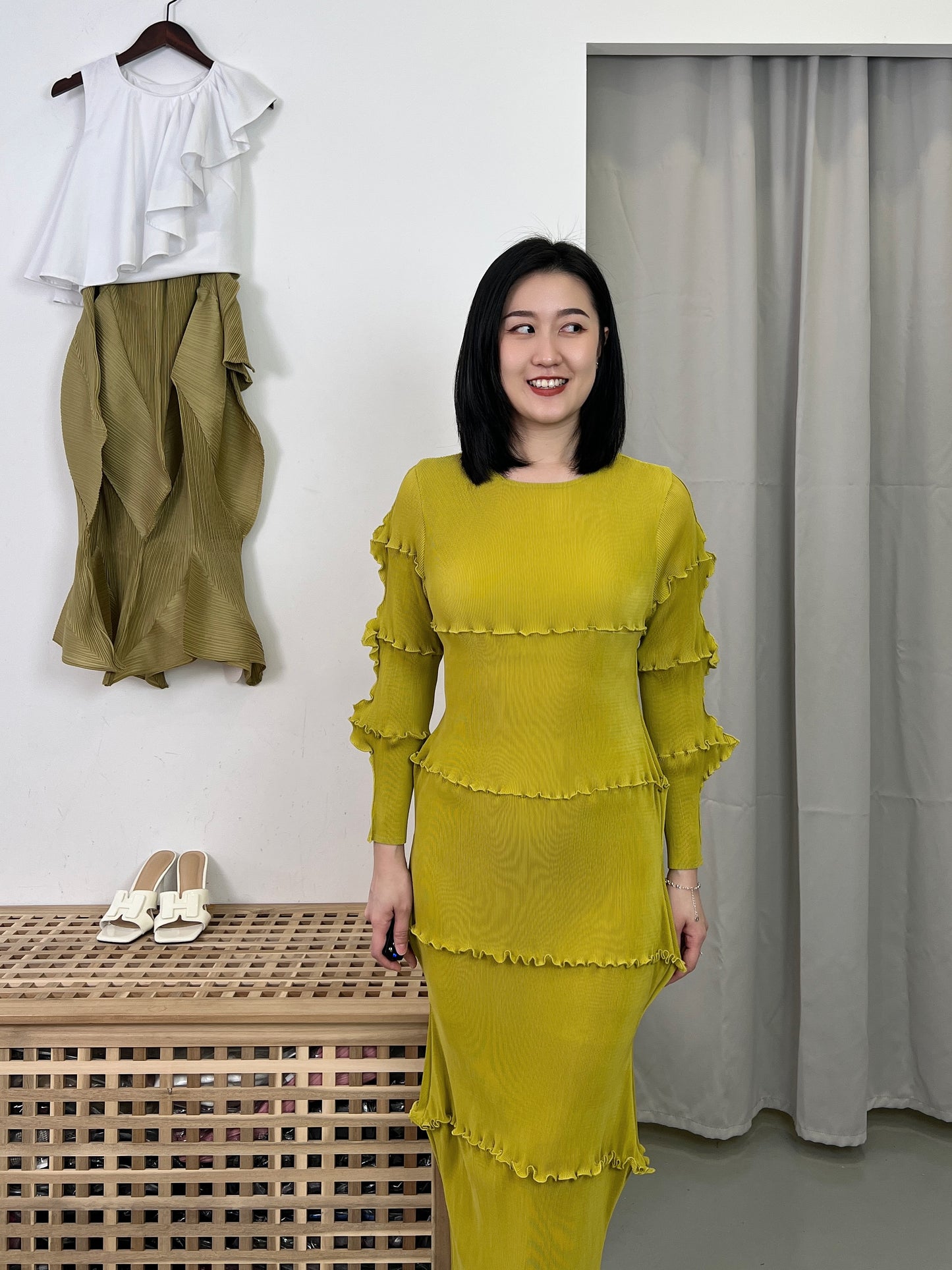 Pleated Layering Dress