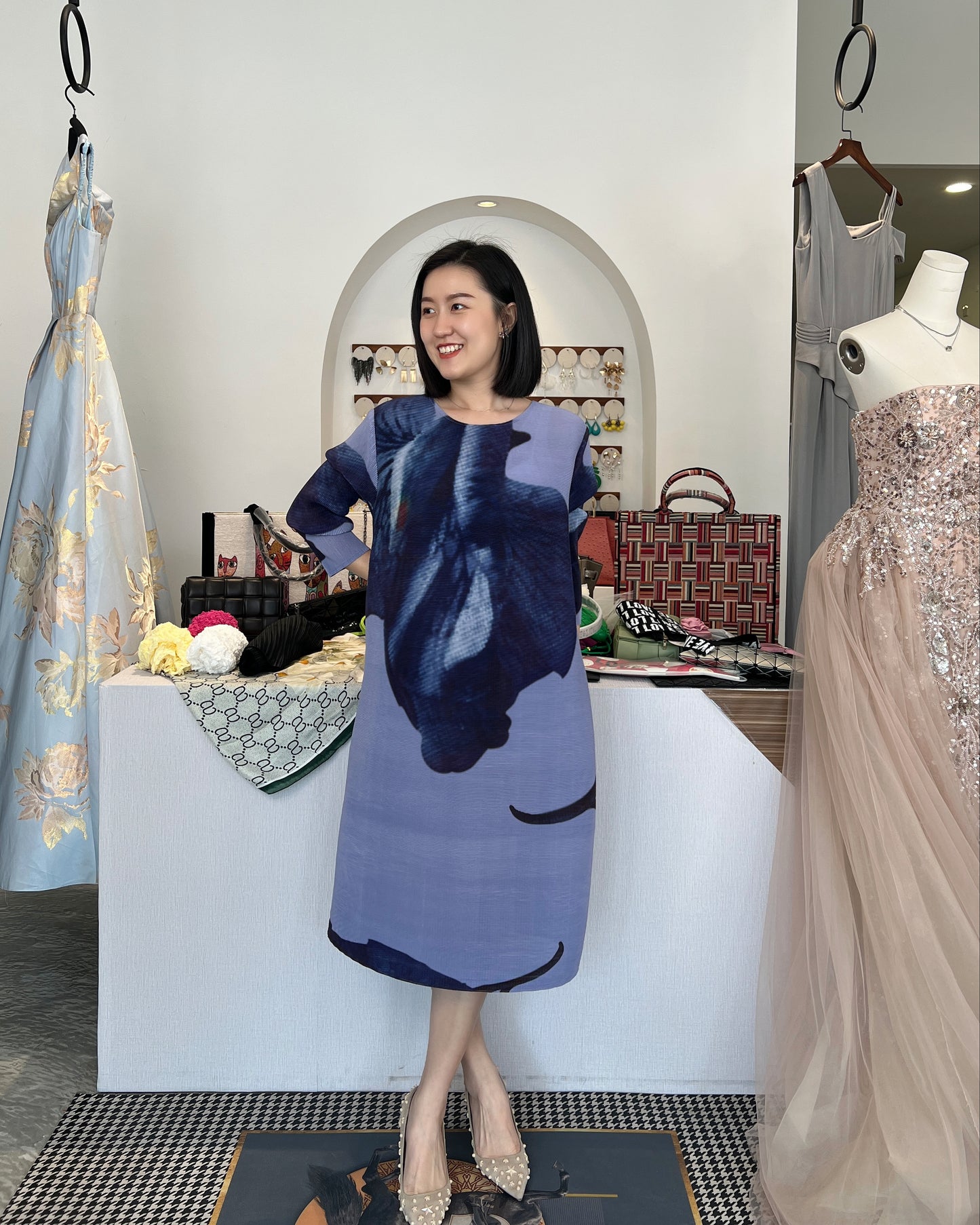 Pleated Elegant Dress