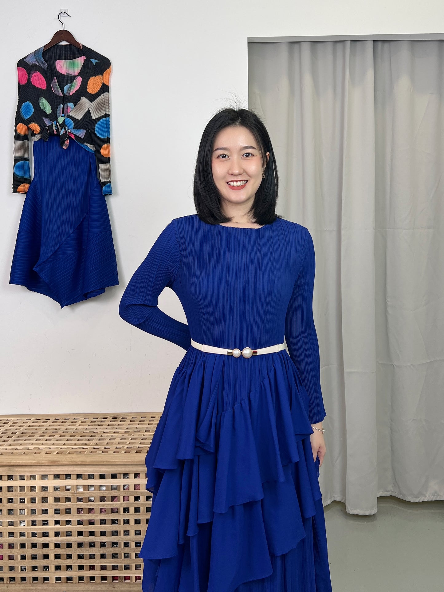 Pleated Elegance Dress