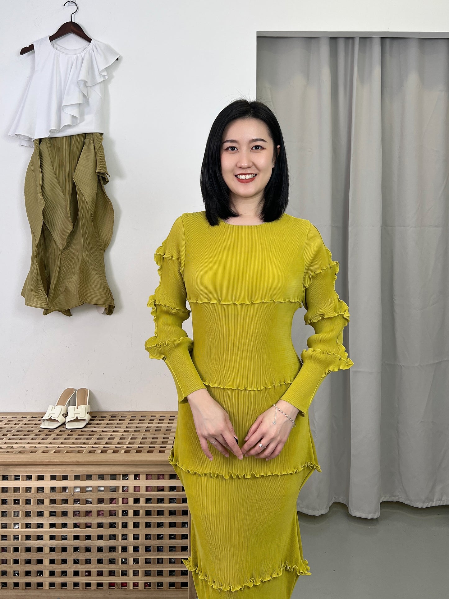 Pleated Layering Dress