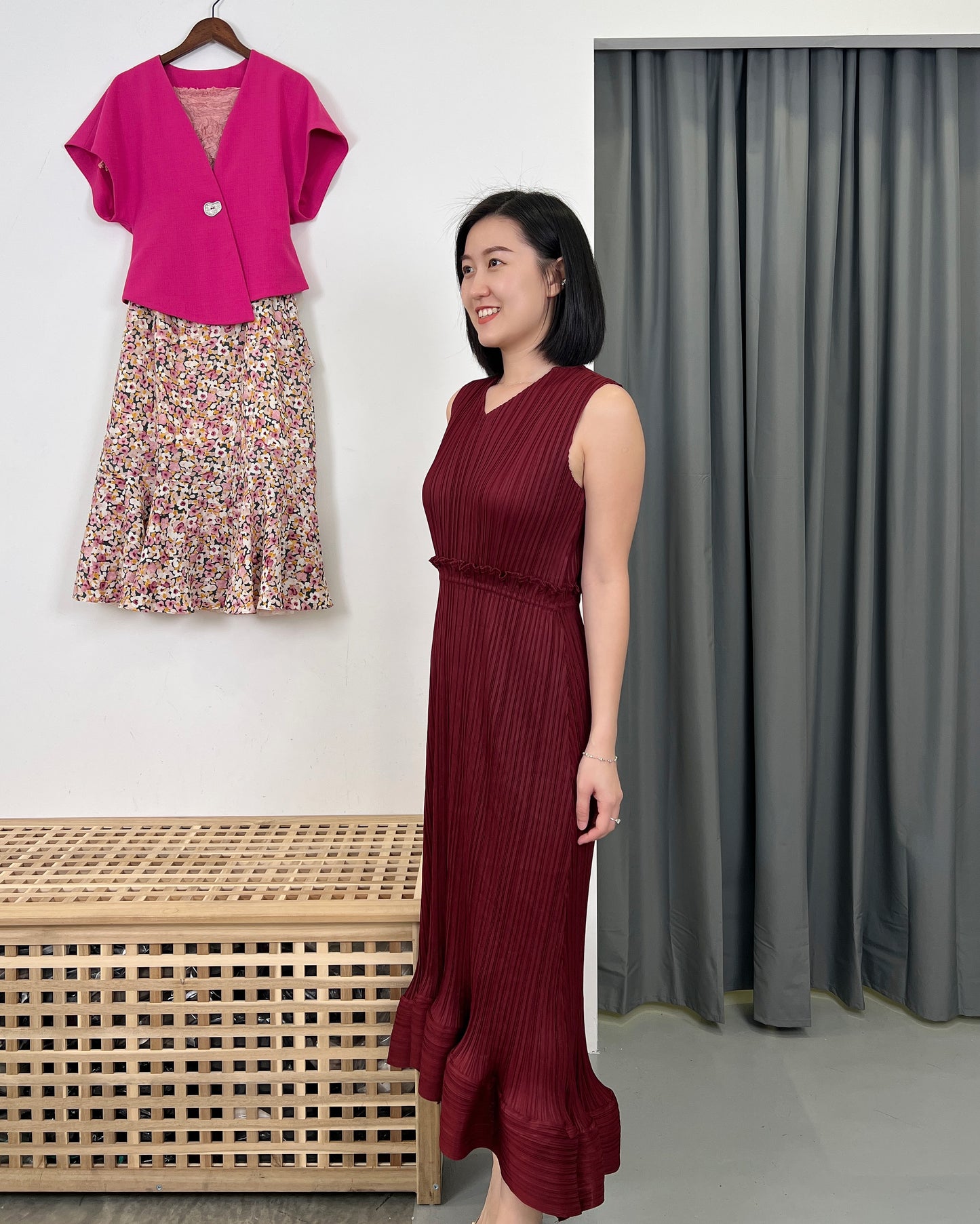 Pleated Classic Cami Dress