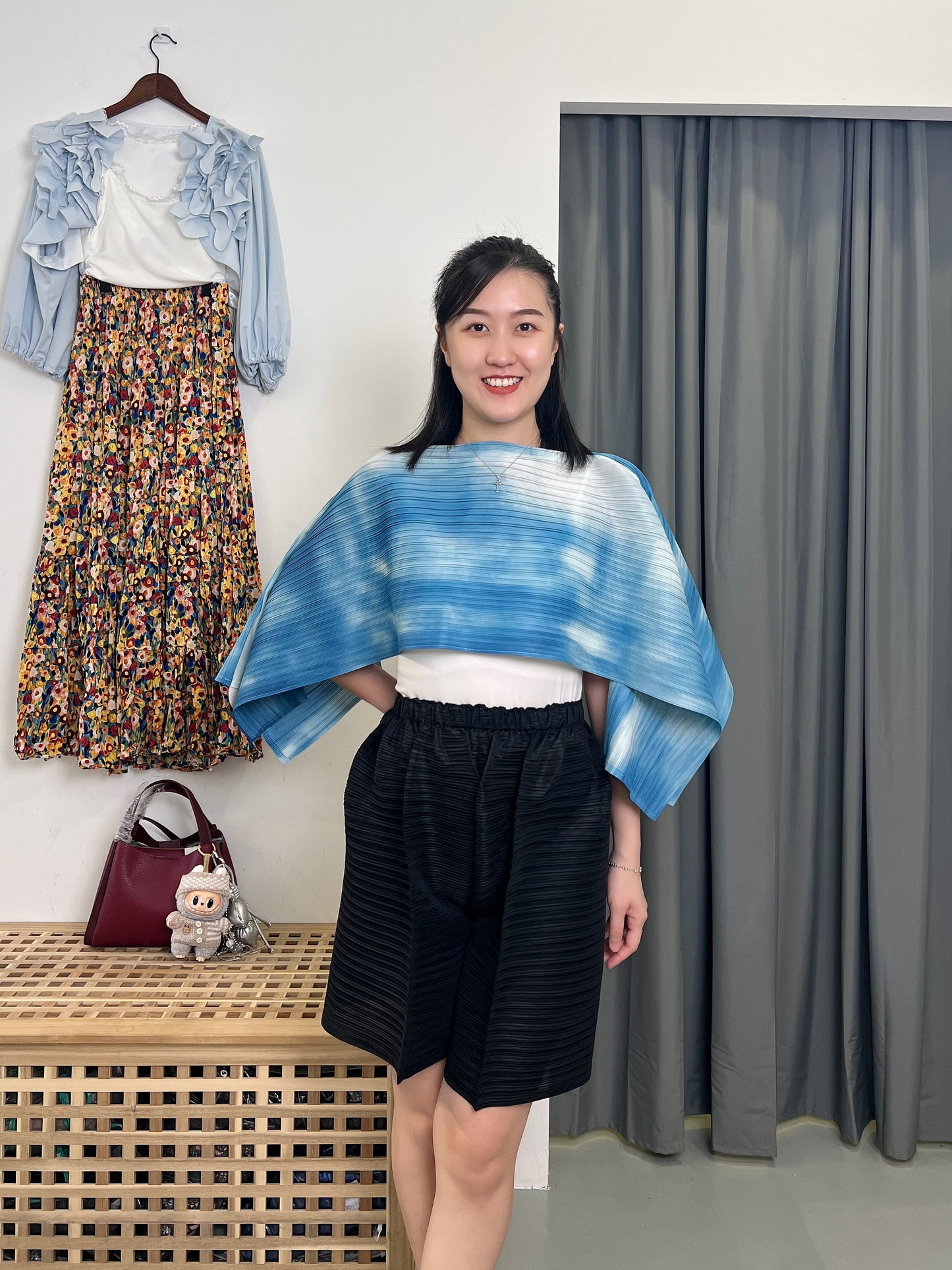 (HOT) Pleated Two ways Top