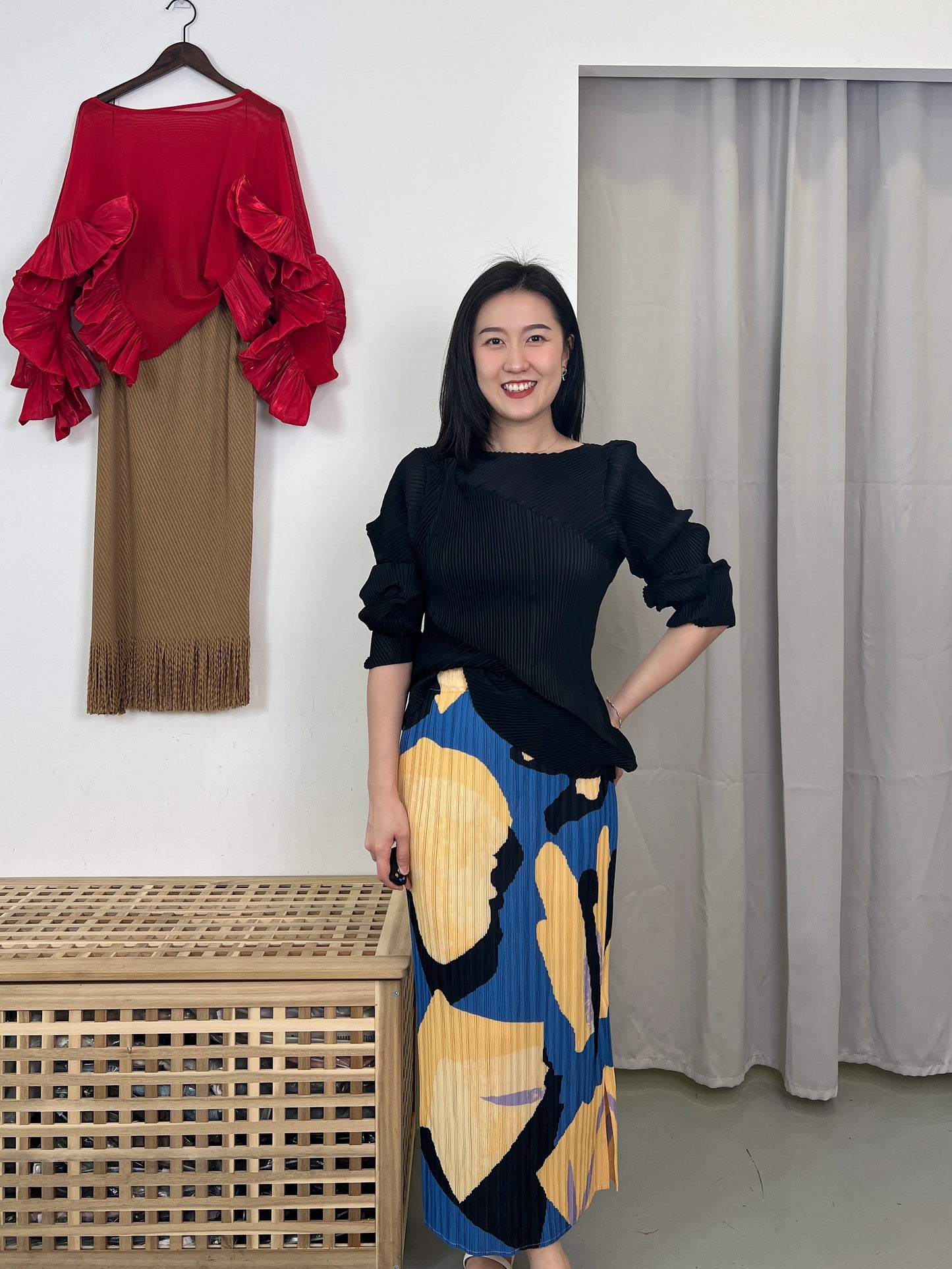 Pleated Artistic Skirt