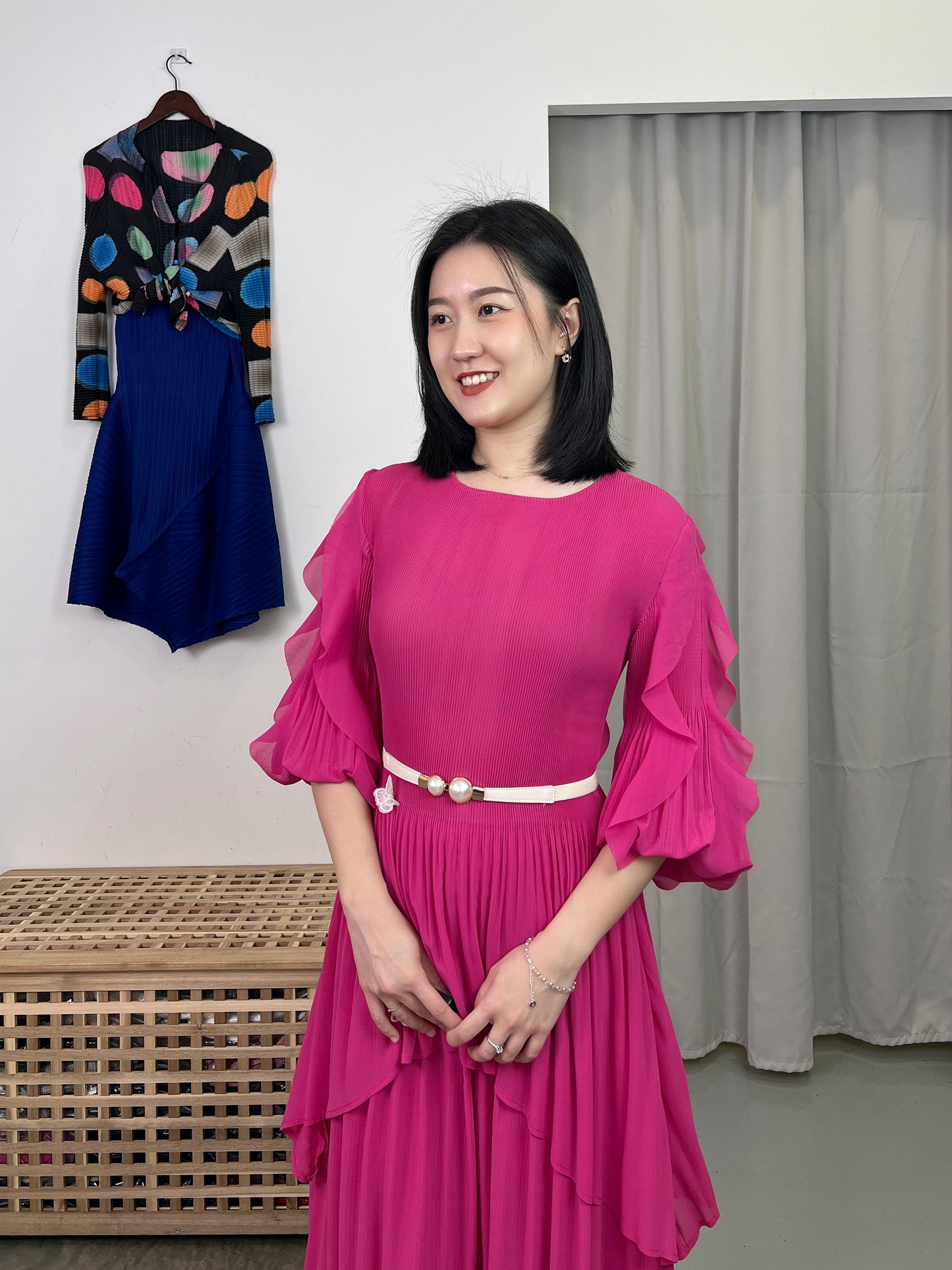 Pleated Elegance Dress