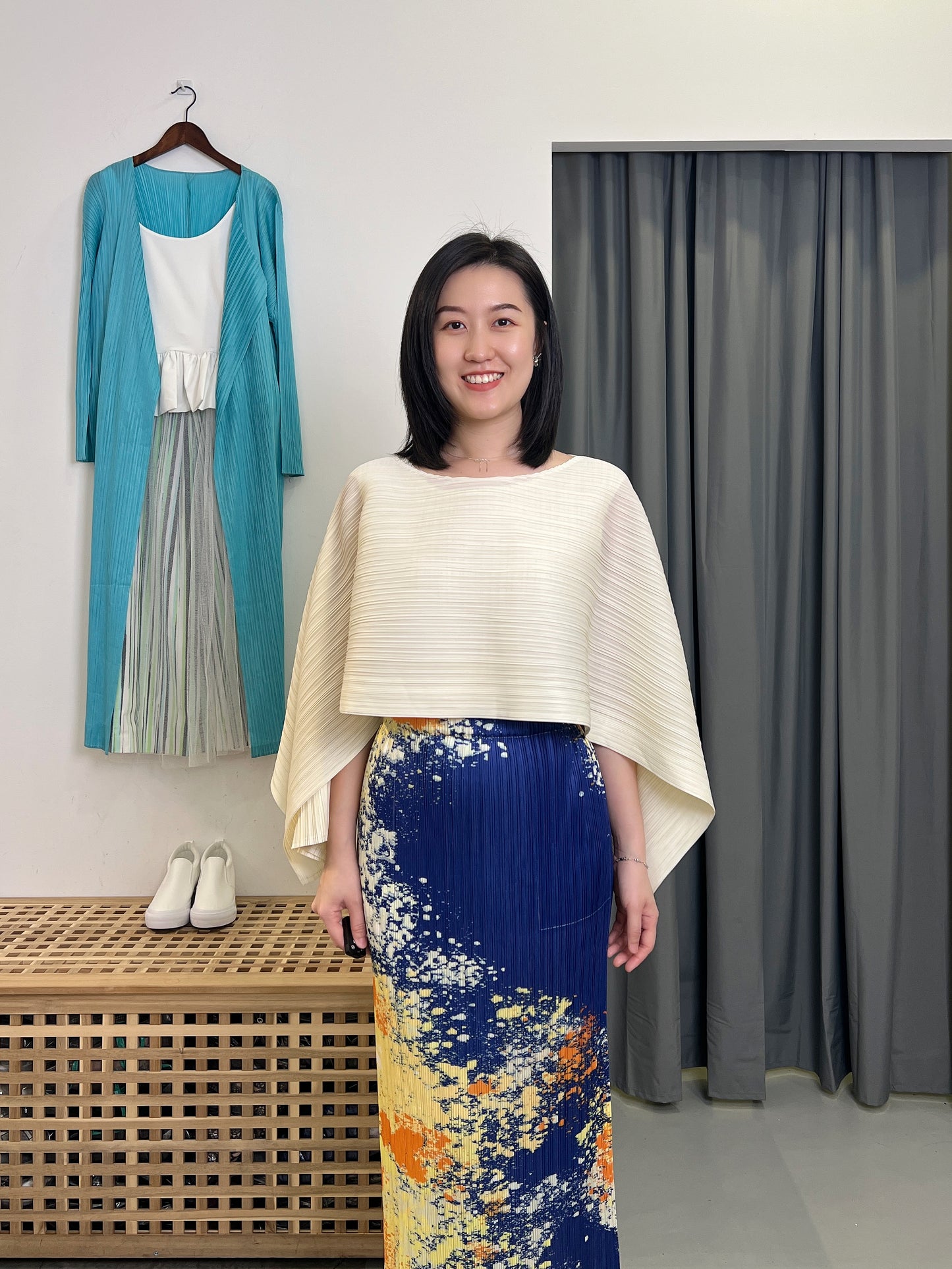 (HOT) Pleated Two ways Top