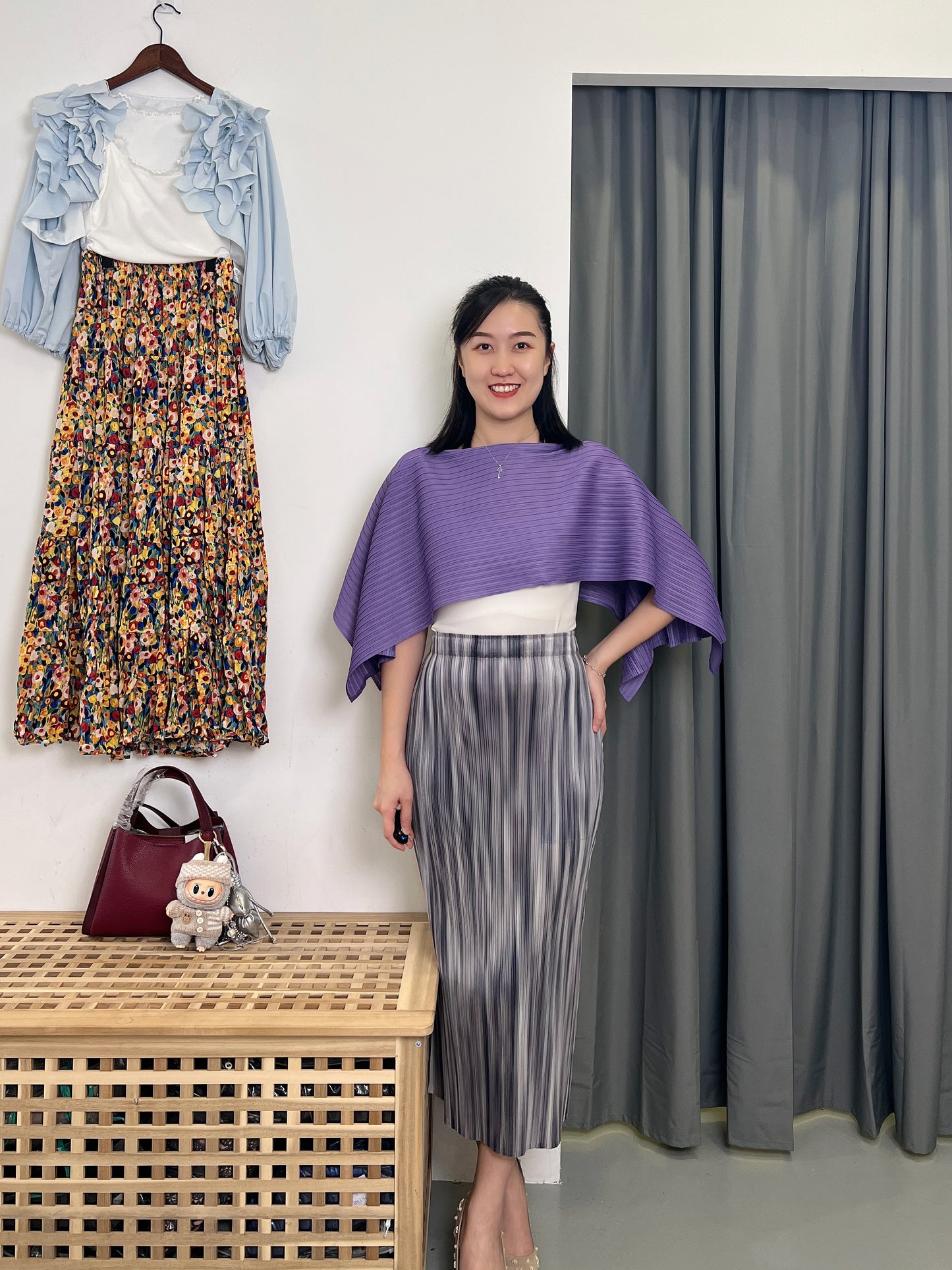 (HOT) Pleated Two ways Top