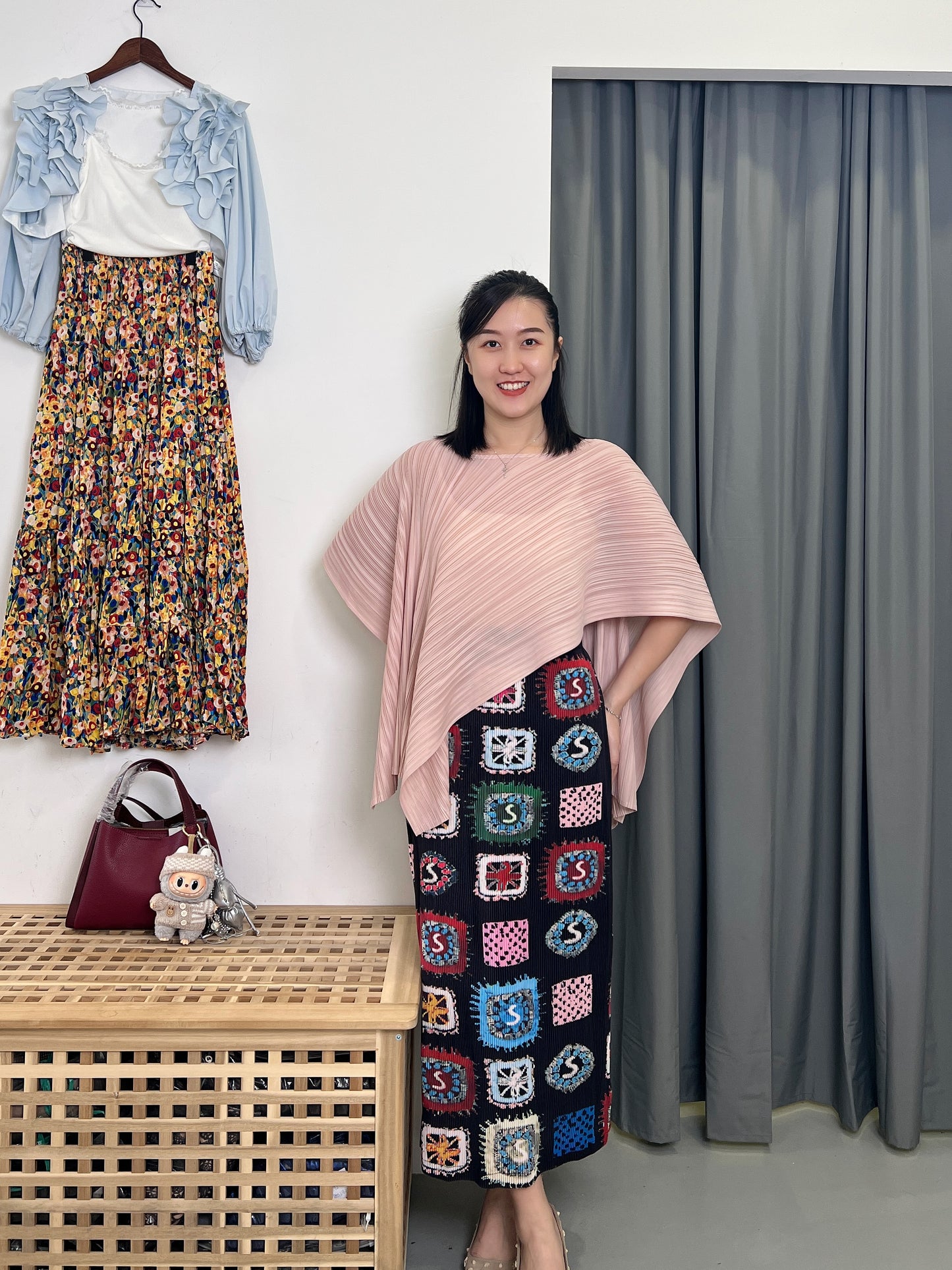 (HOT) Pleated Two ways Top
