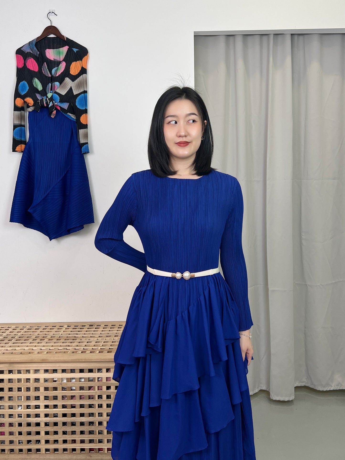 Pleated Elegance Dress