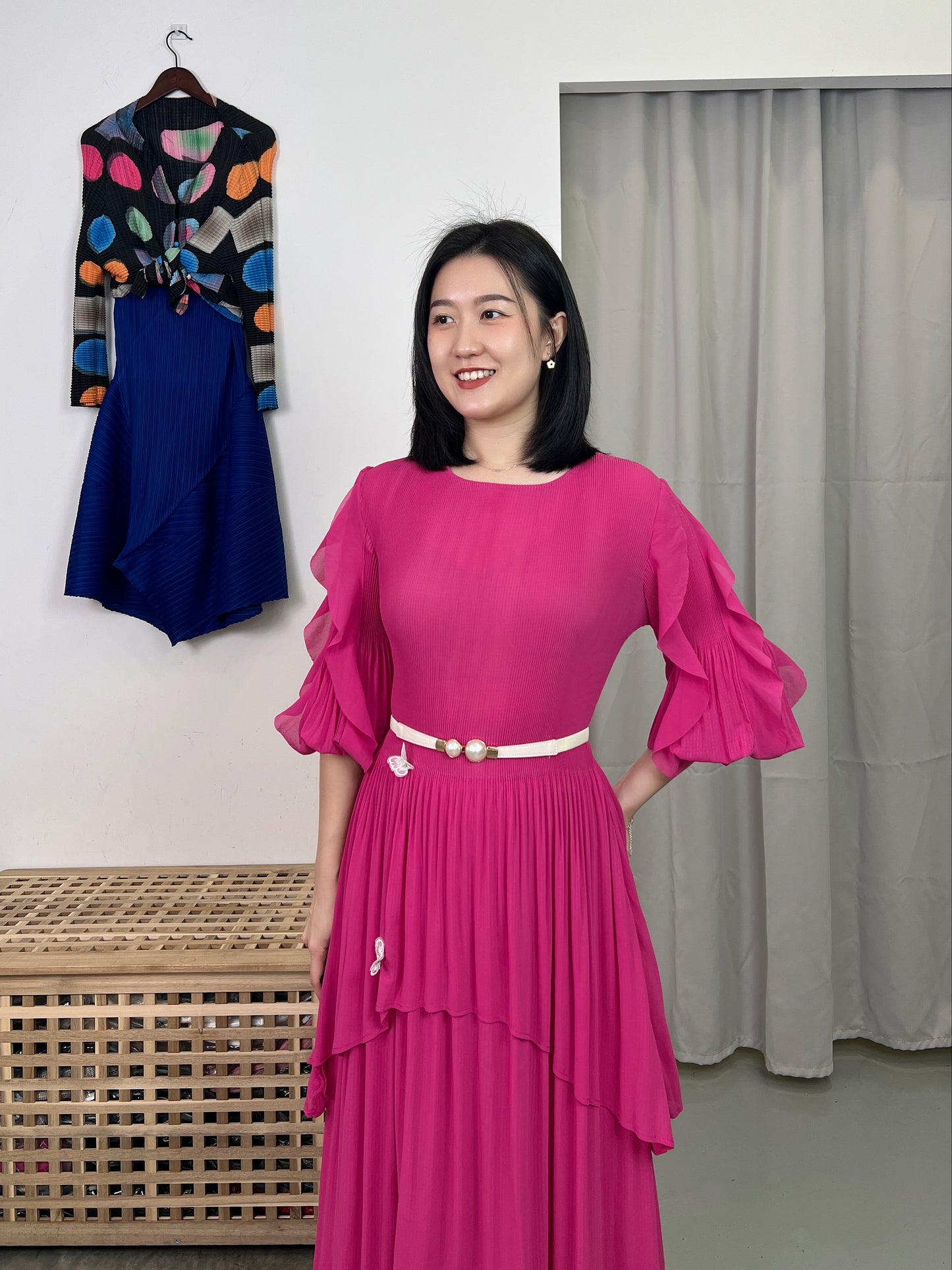Pleated Elegance Dress