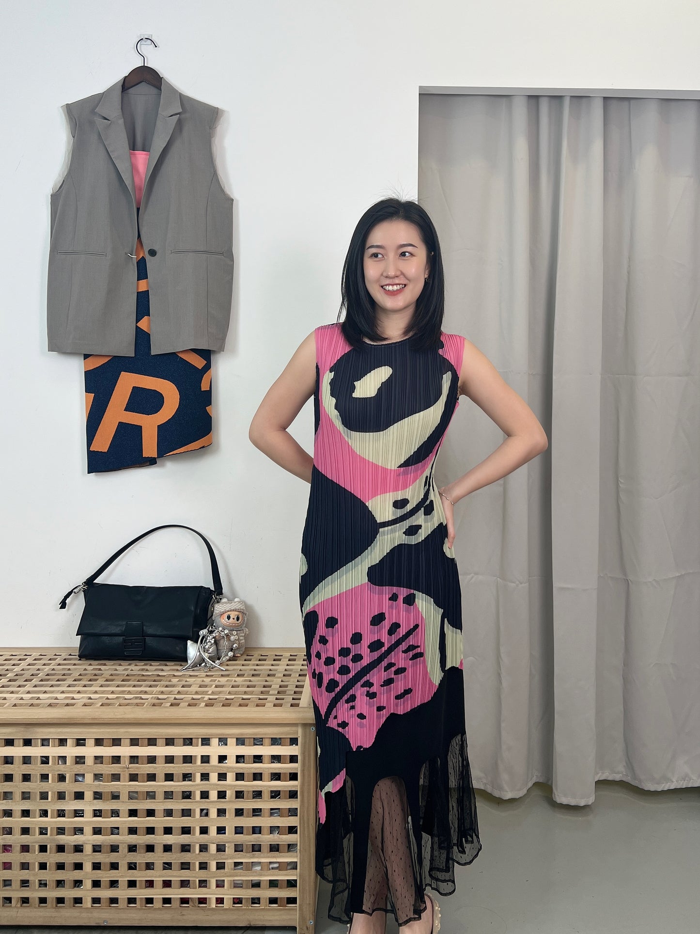 Pleated Artistic Dress