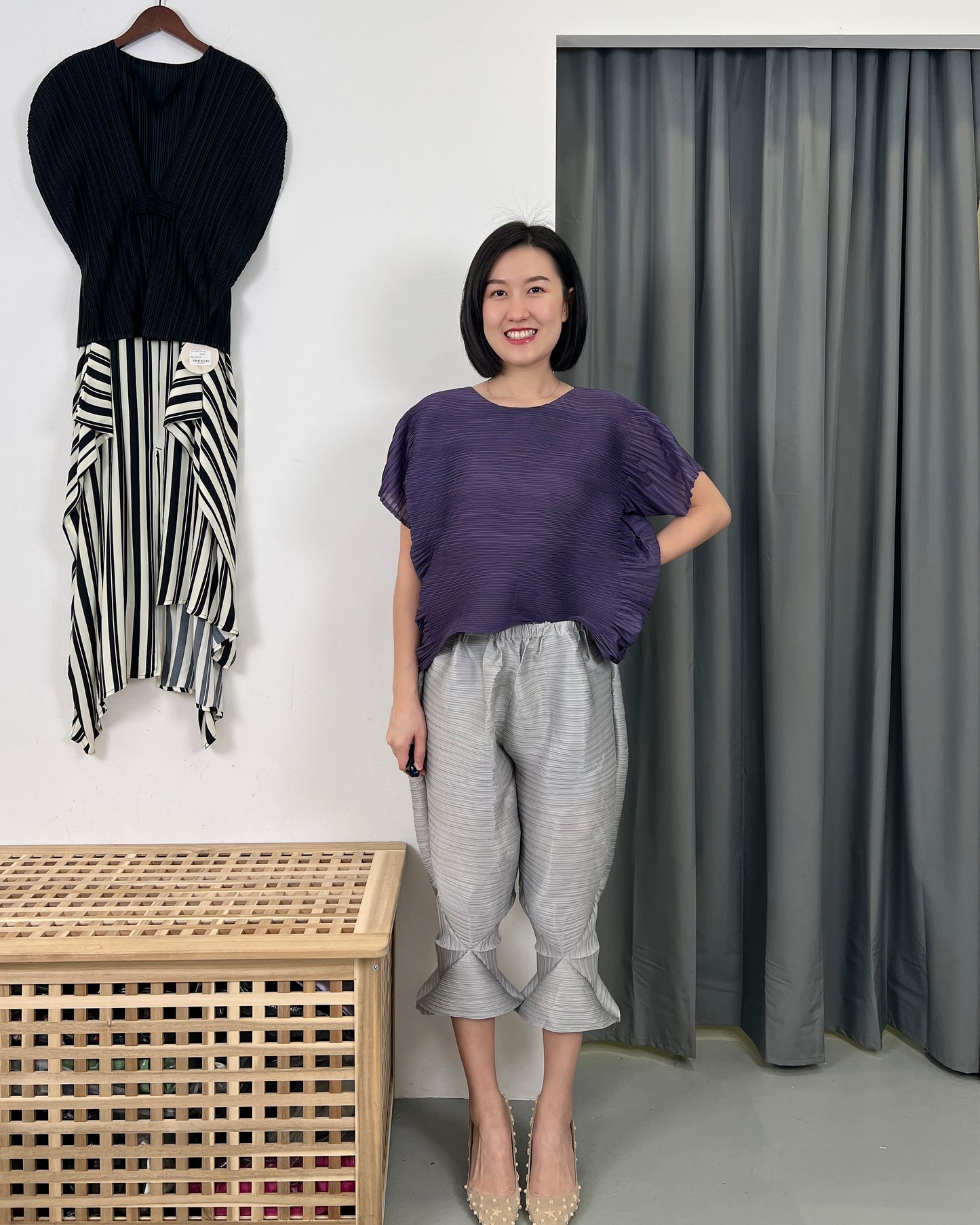Pleated Candy Pants