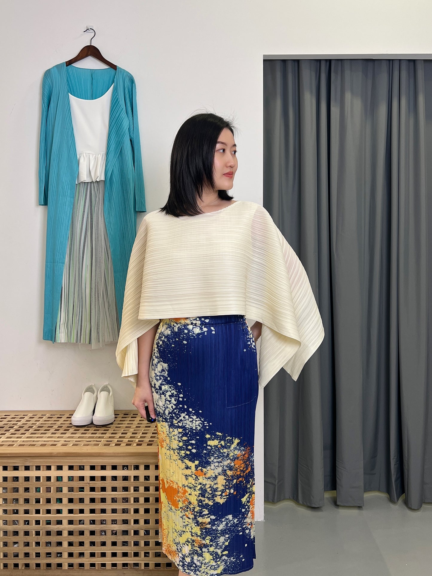 (HOT) Pleated Two ways Top