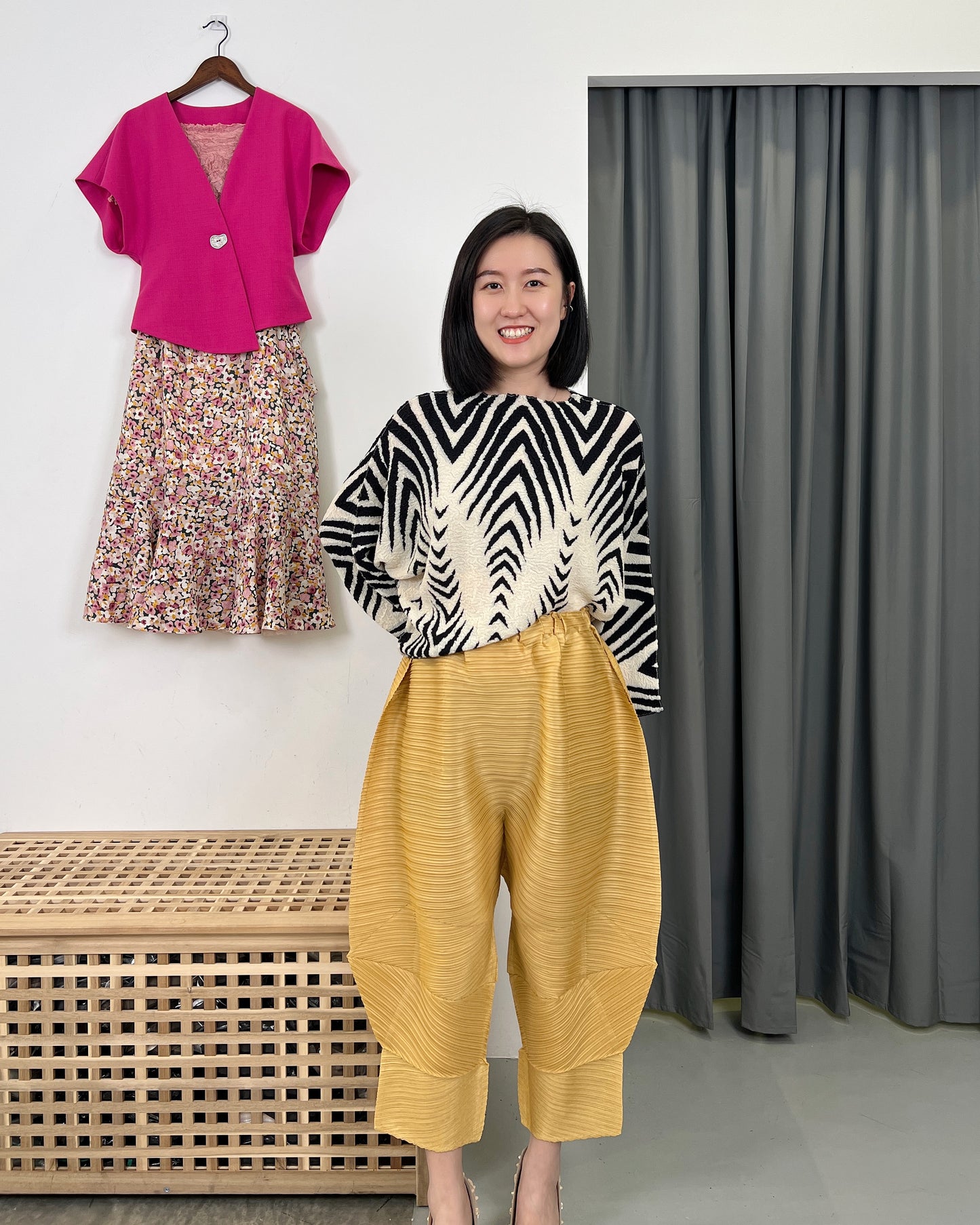 Pleated Unique Design Pants