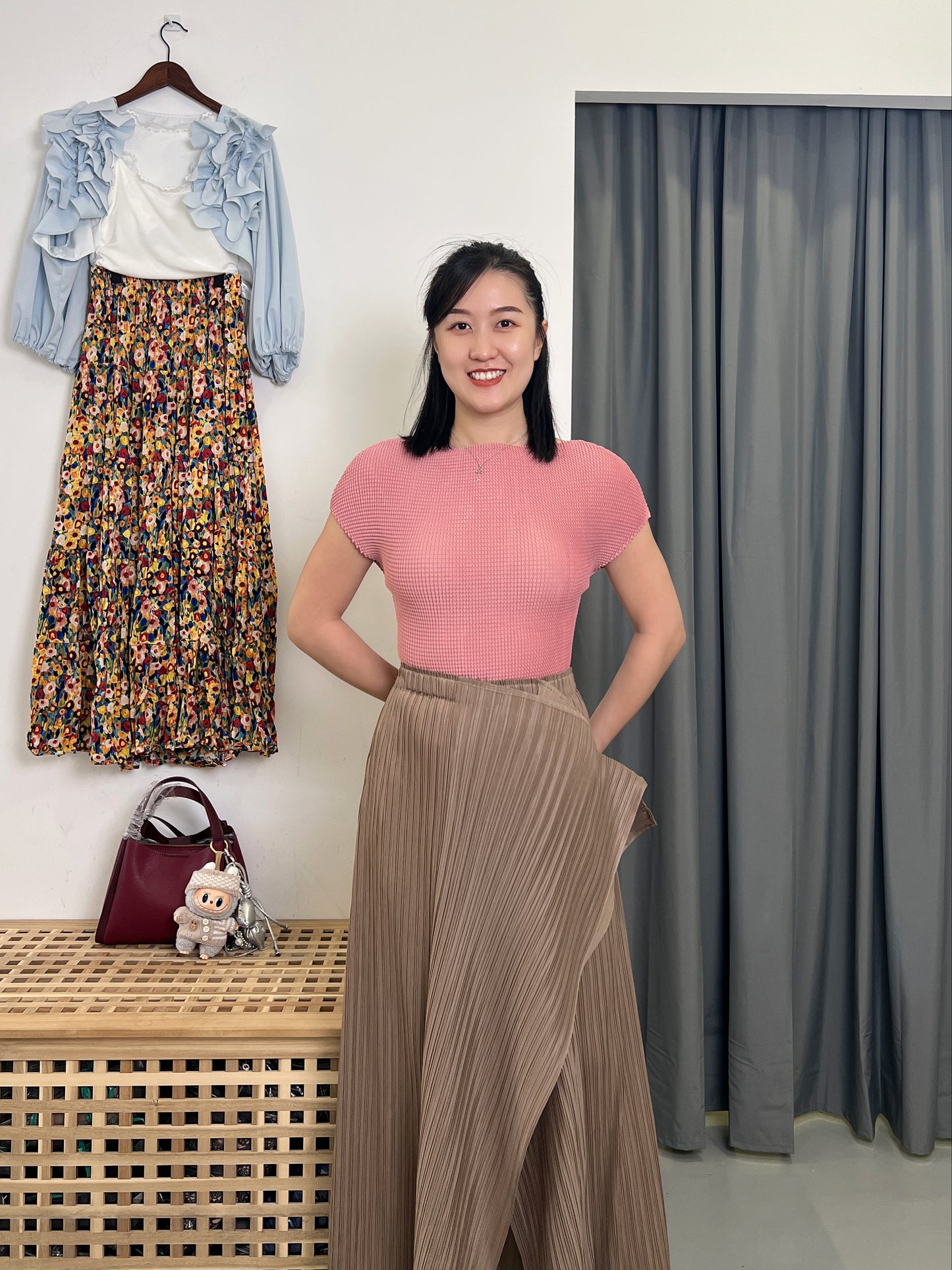 Pleated Seaweed Pants
