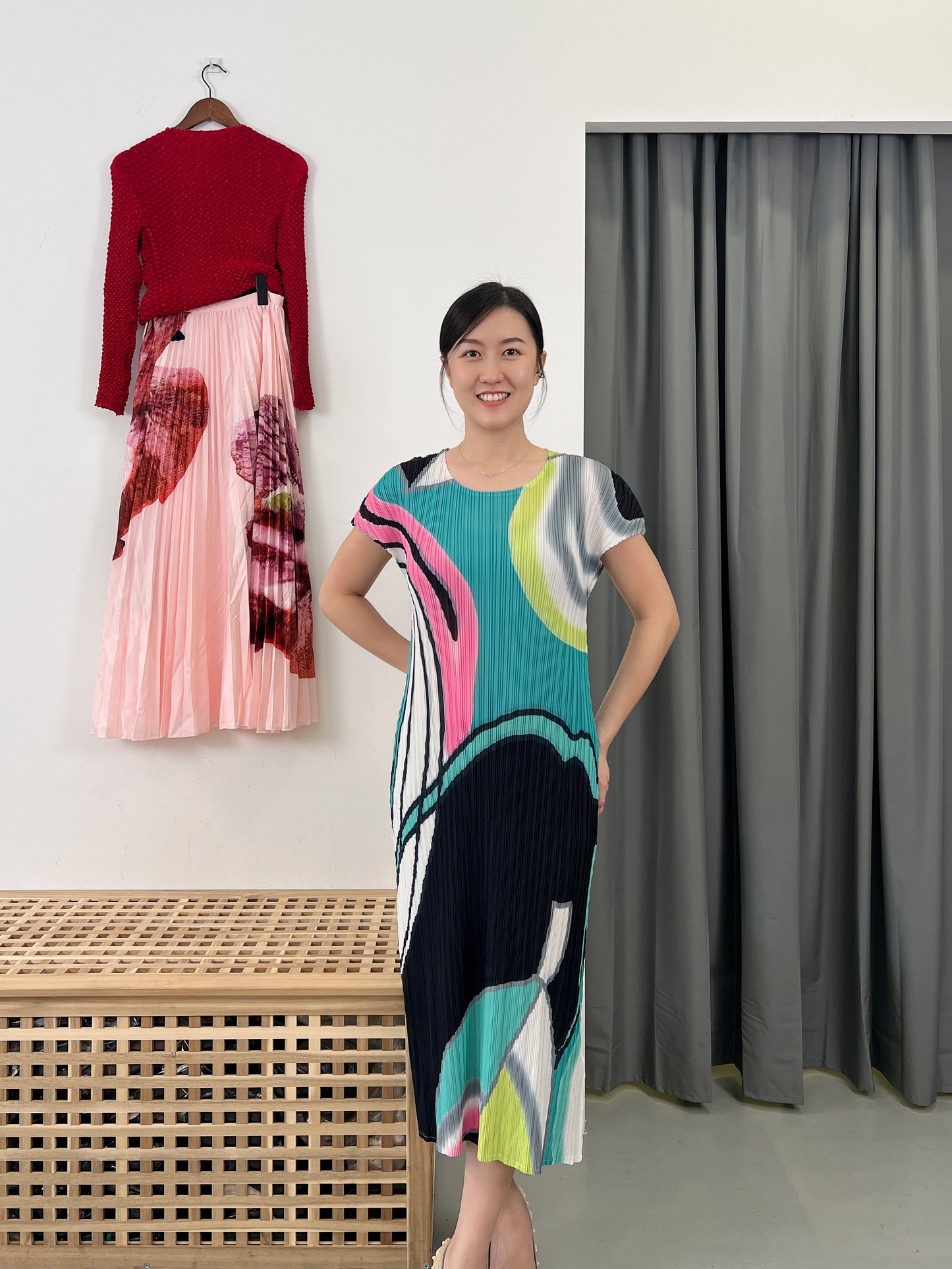 Pleated Art Dress
