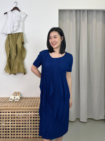 Pleated Wavey Dress