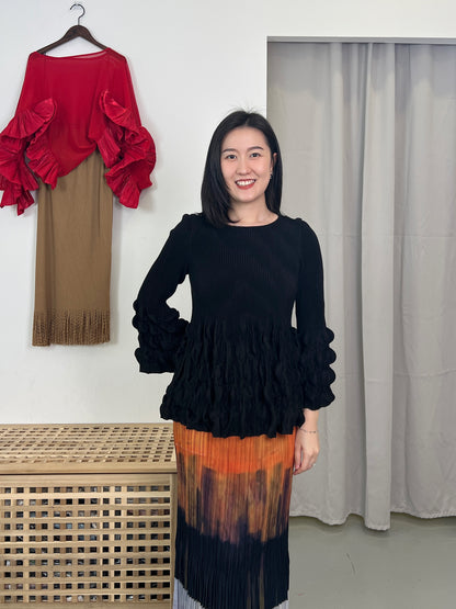 Pleated Sunset Skirt
