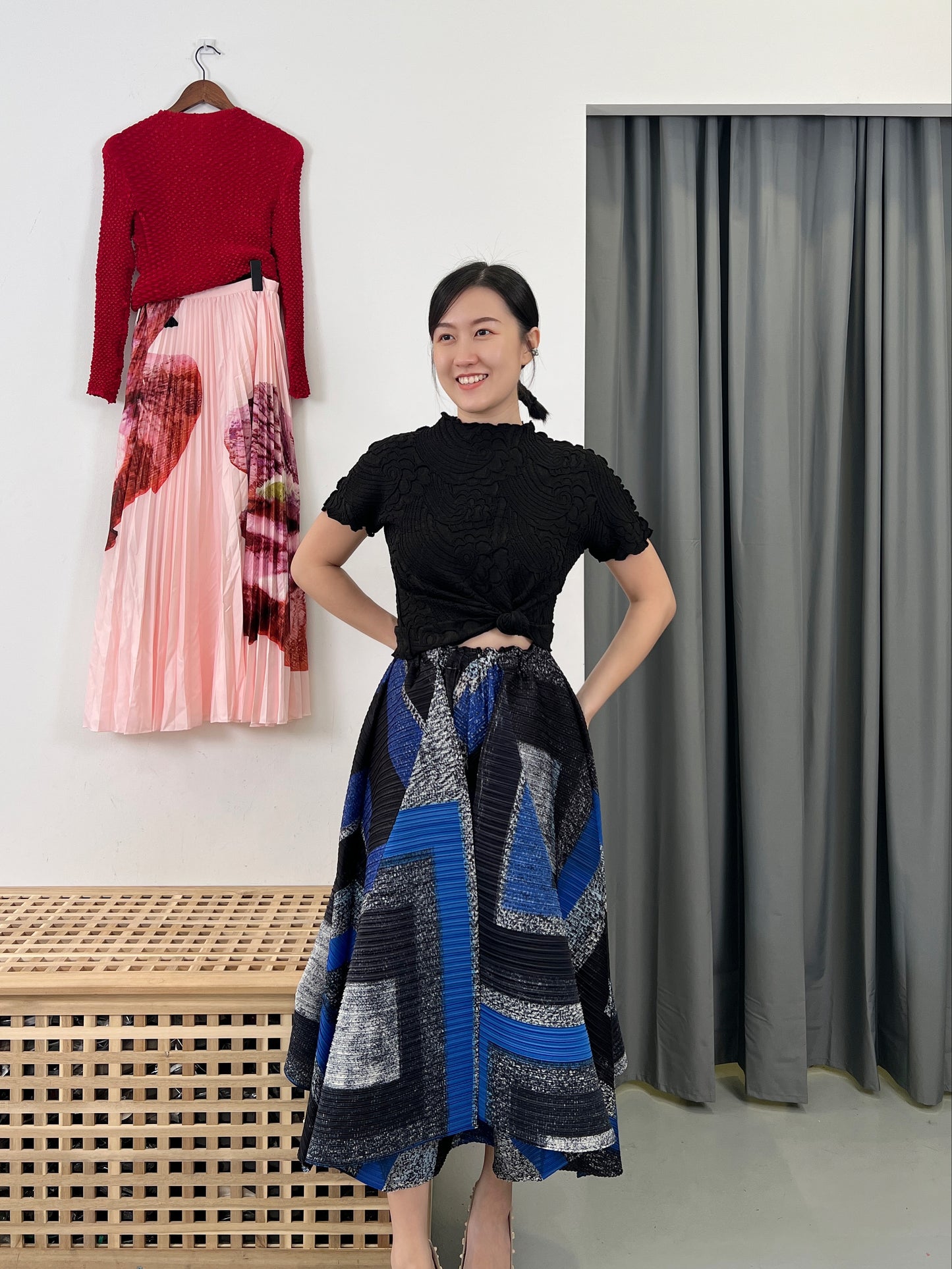 Pleated Korea Design Skirt Pants