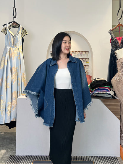 Oversized Jean Vest