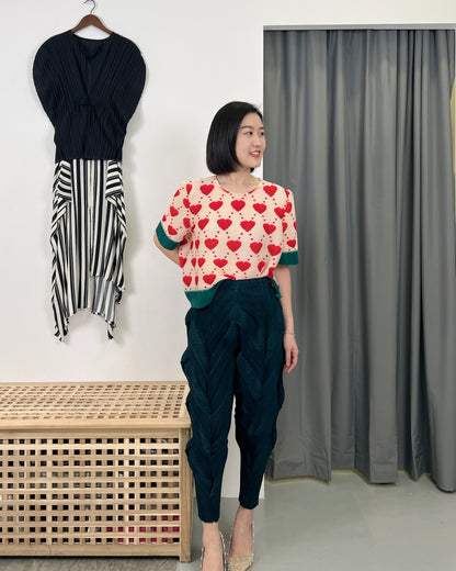 Pleated DD Heart Top