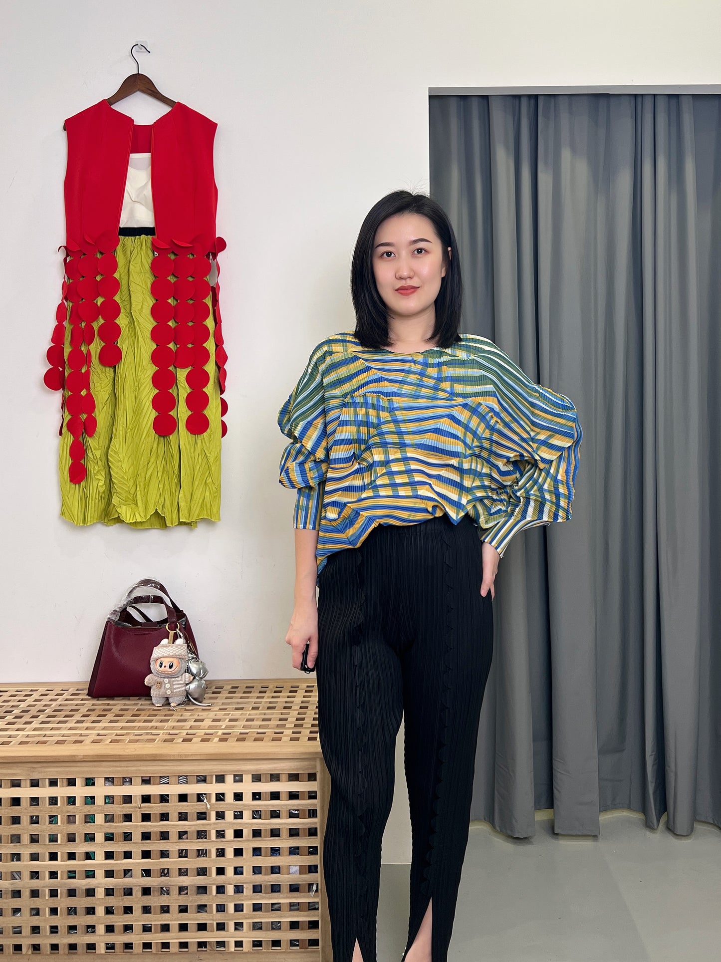 Pleated Soft Diamond Blouse