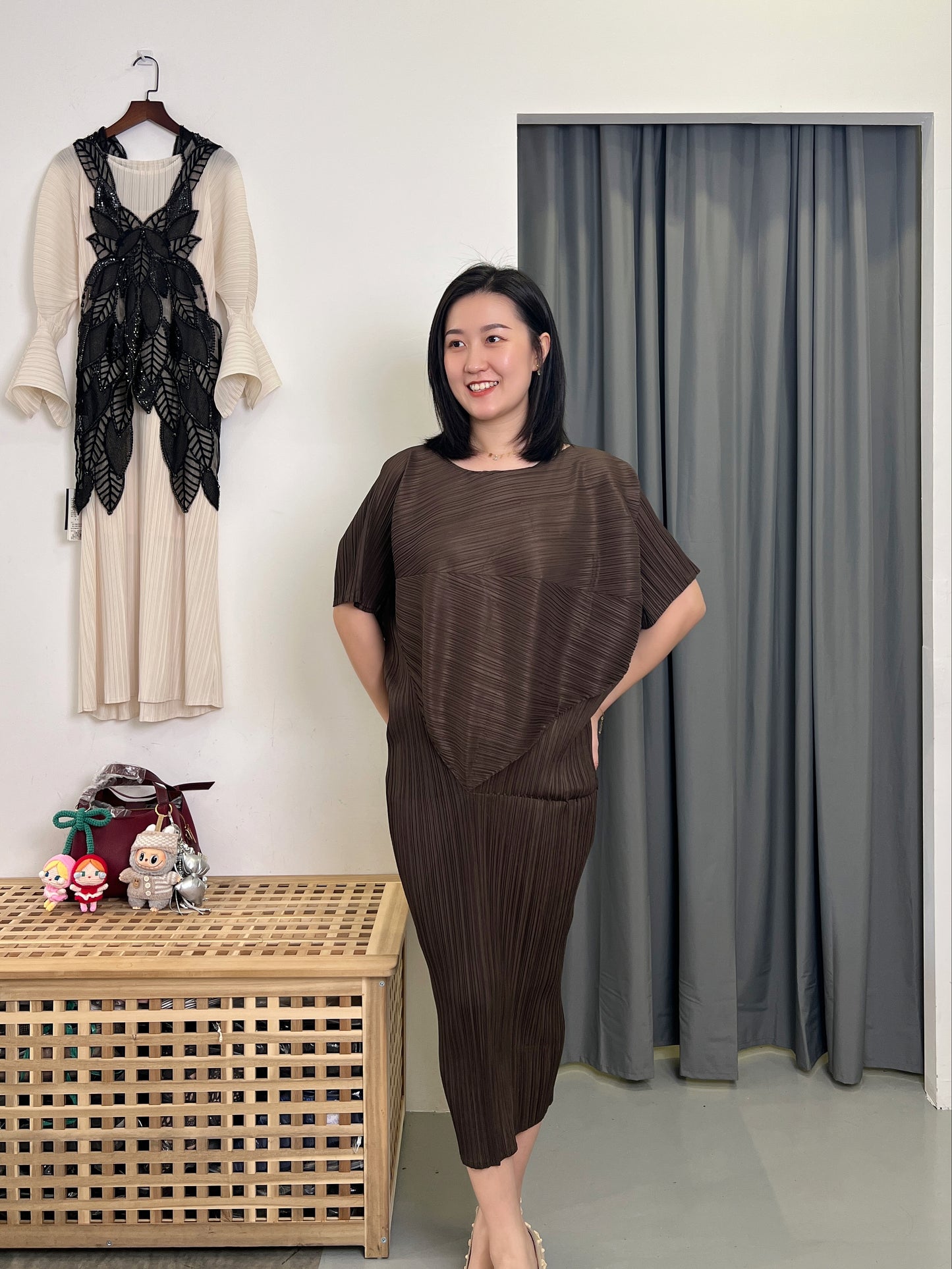 Pleated Designer Dress