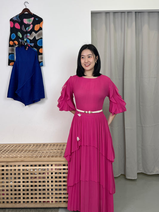 Pleated Elegance Dress