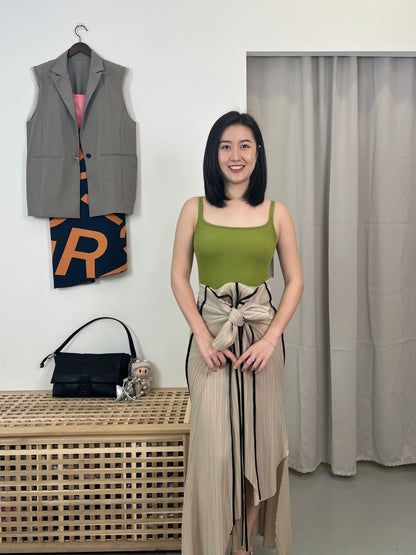 Pleated Line Dress