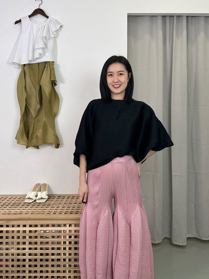 Pleated Design Wide Cullotes