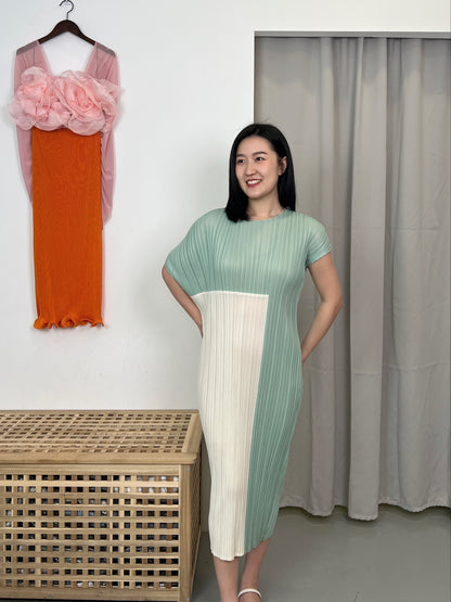 Pleated Uneven Style Dress