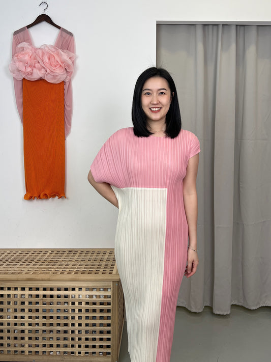 Pleated Uneven Style Dress