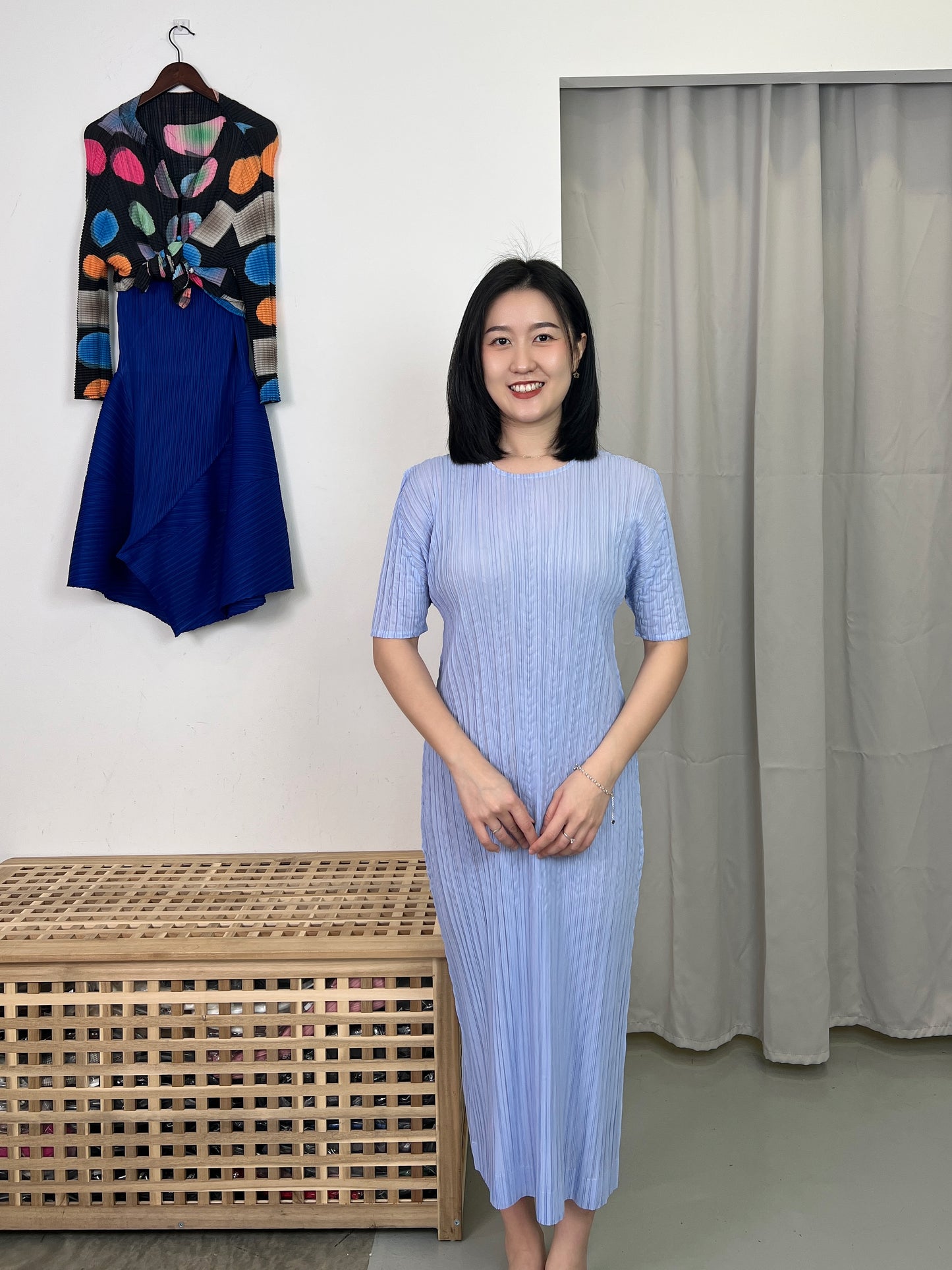 Pleated Simple 3D Dress