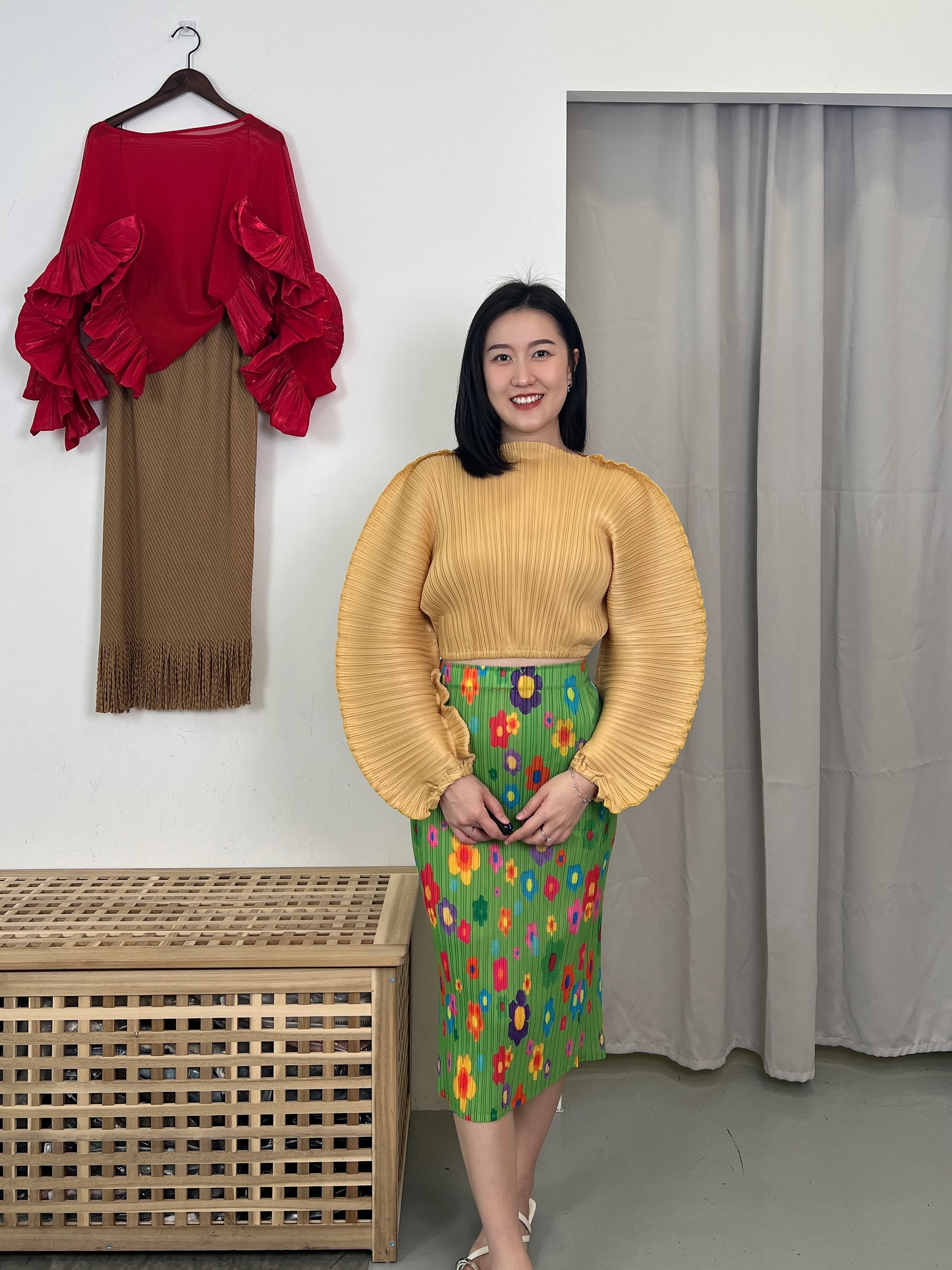 Pleated Stylish Crop Top