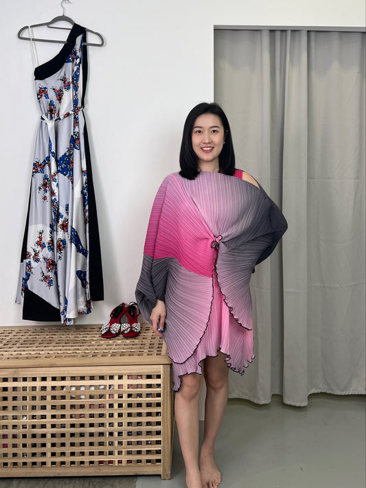 Pleated Design Cape