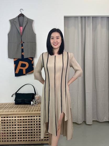 Pleated Line Dress