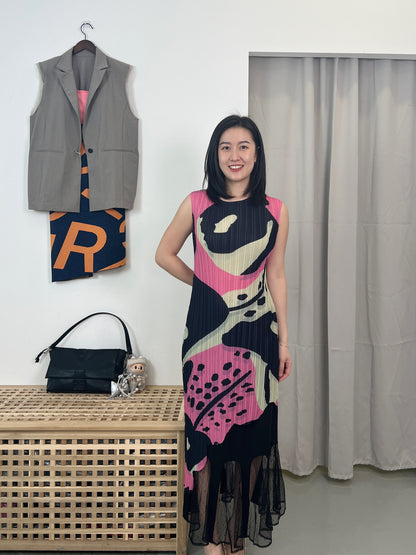 Pleated Artistic Dress
