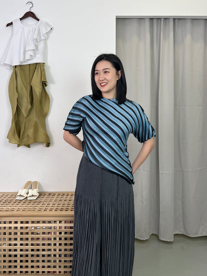 Pleated Wheel Blouse