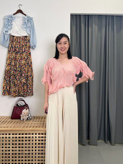 Pleated Wide Cullotes