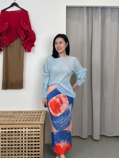 Pleated Artistic Skirt