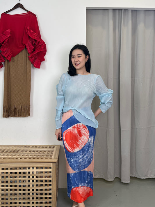 Pleated Artistic Skirt
