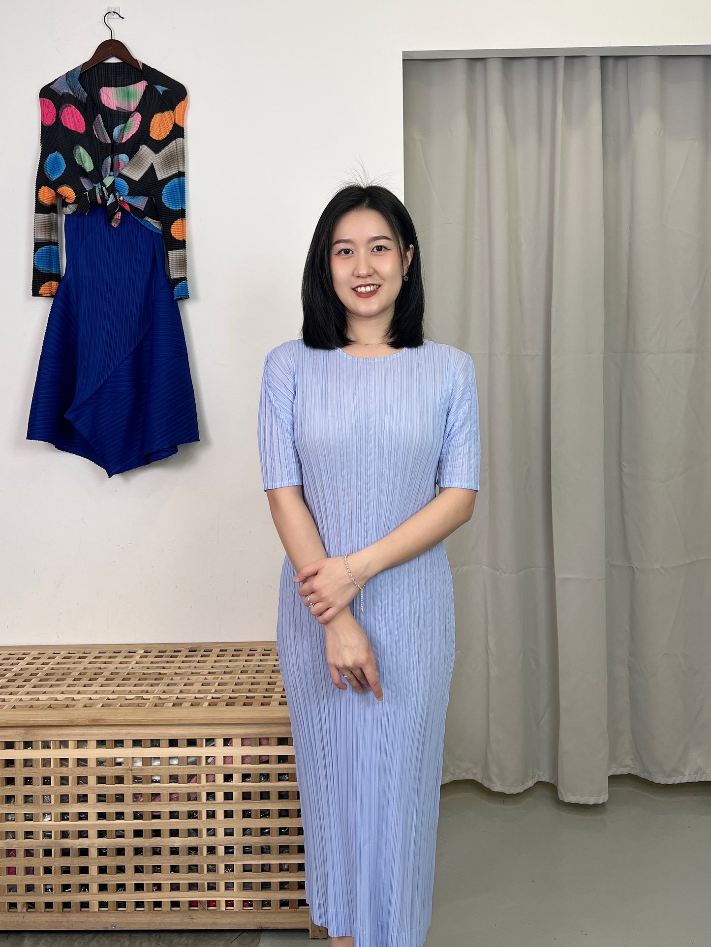 Pleated Simple 3D Dress